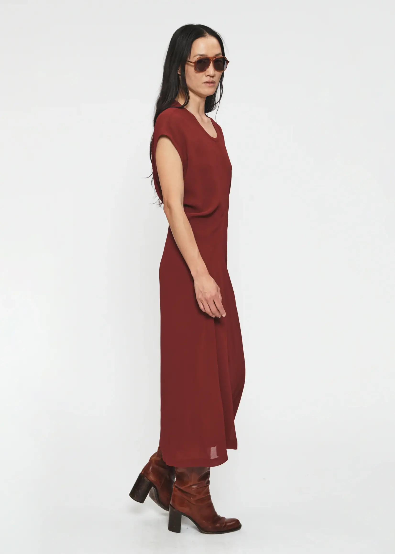 6397 6397 S-Curve  Dress | Bordeaux