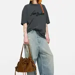 ACNE STUDIOS Acne studios multi pocket bucket suede ,cognac brown