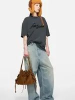 ACNE STUDIOS Acne studios multi pocket bucket suede ,cognac brown