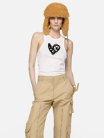 ACNE STUDIOS Acne studios logo tank top,white