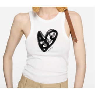 ACNE STUDIOS Acne Studios Logo Tank Top | White