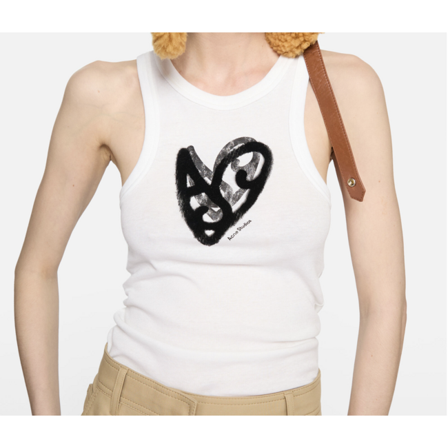 ACNE STUDIOS Acne Studios Logo Tank Top | White