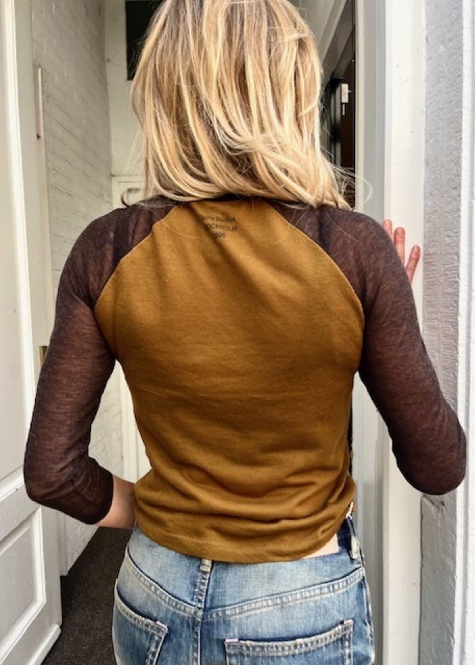 ACNE STUDIOS Acne Studios Raglan Knitted Top | Camel Brown