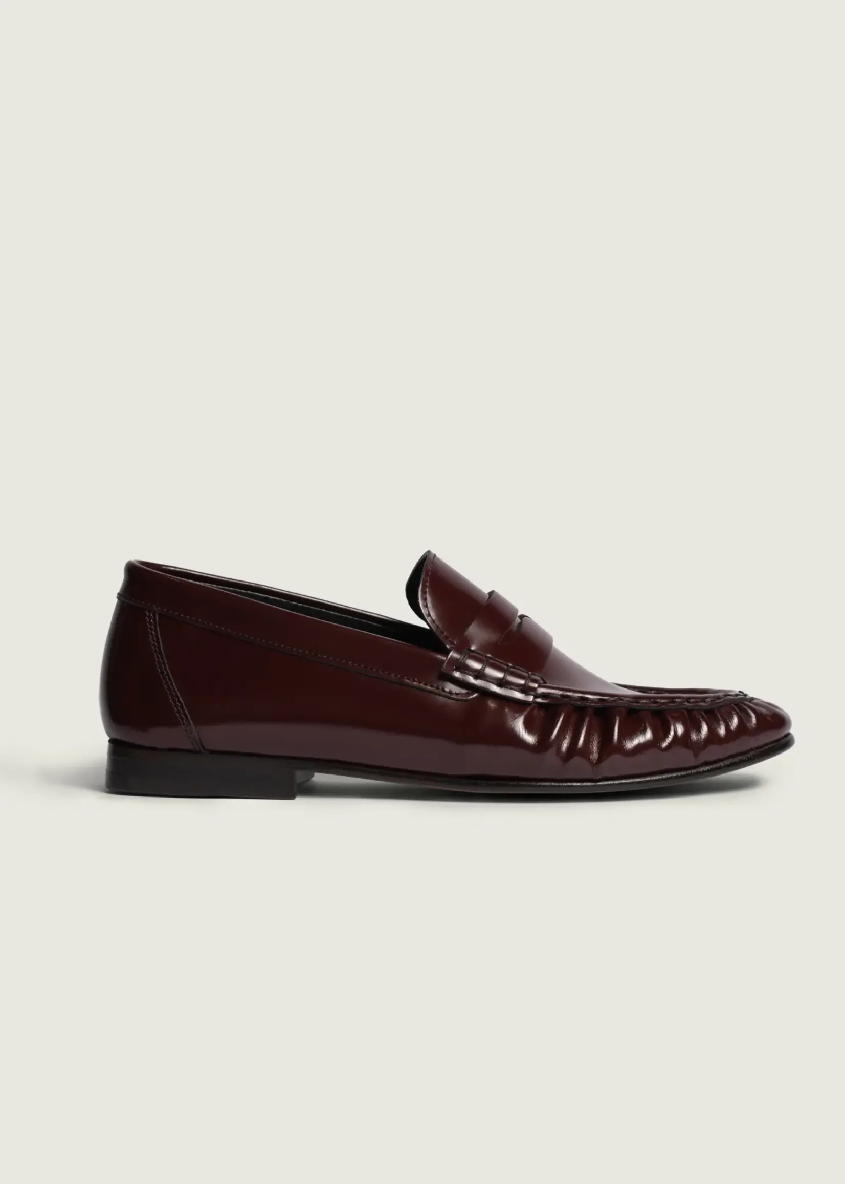 Posa Posa Penny Loafer Wrinkle| Burgundy