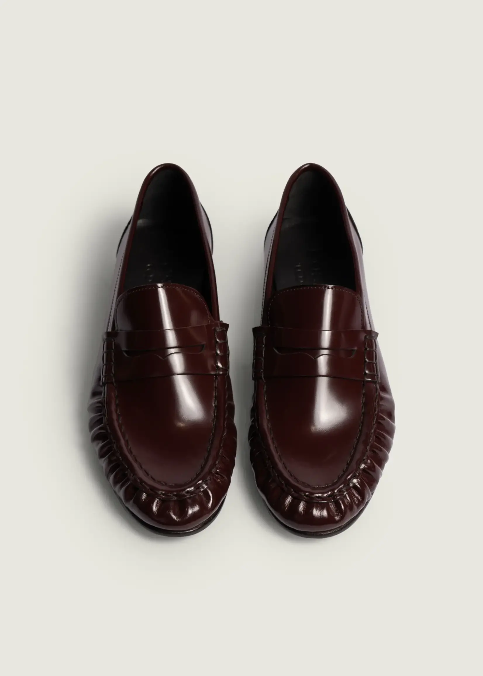 Posa Posa Penny Loafer Wrinkle| Burgundy