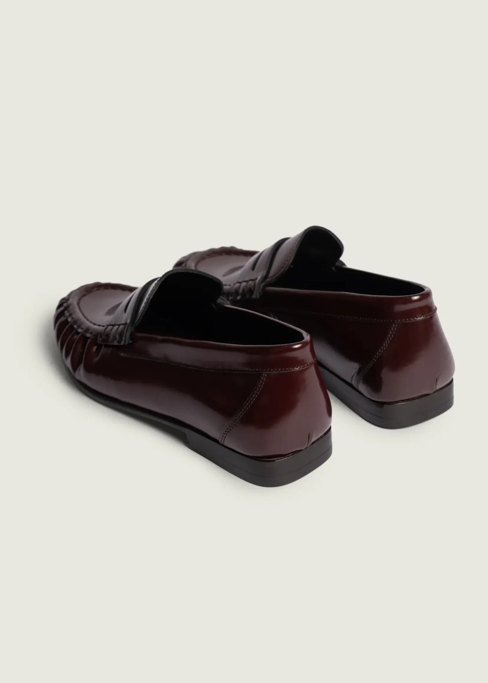 Posa Posa Penny Loafer Wrinkle| Burgundy