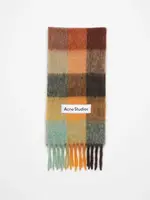 ACNE STUDIOS Acne Studios Scarf | chestnut/ brown / yellow/ green