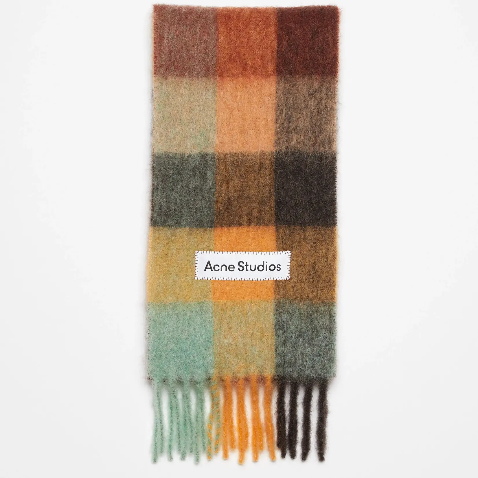 ACNE STUDIOS Acne Studios Scarf | chestnut/ brown / yellow/ green