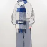 ACNE STUDIOS Acne Studios Scarf | white/ grey / royal blue