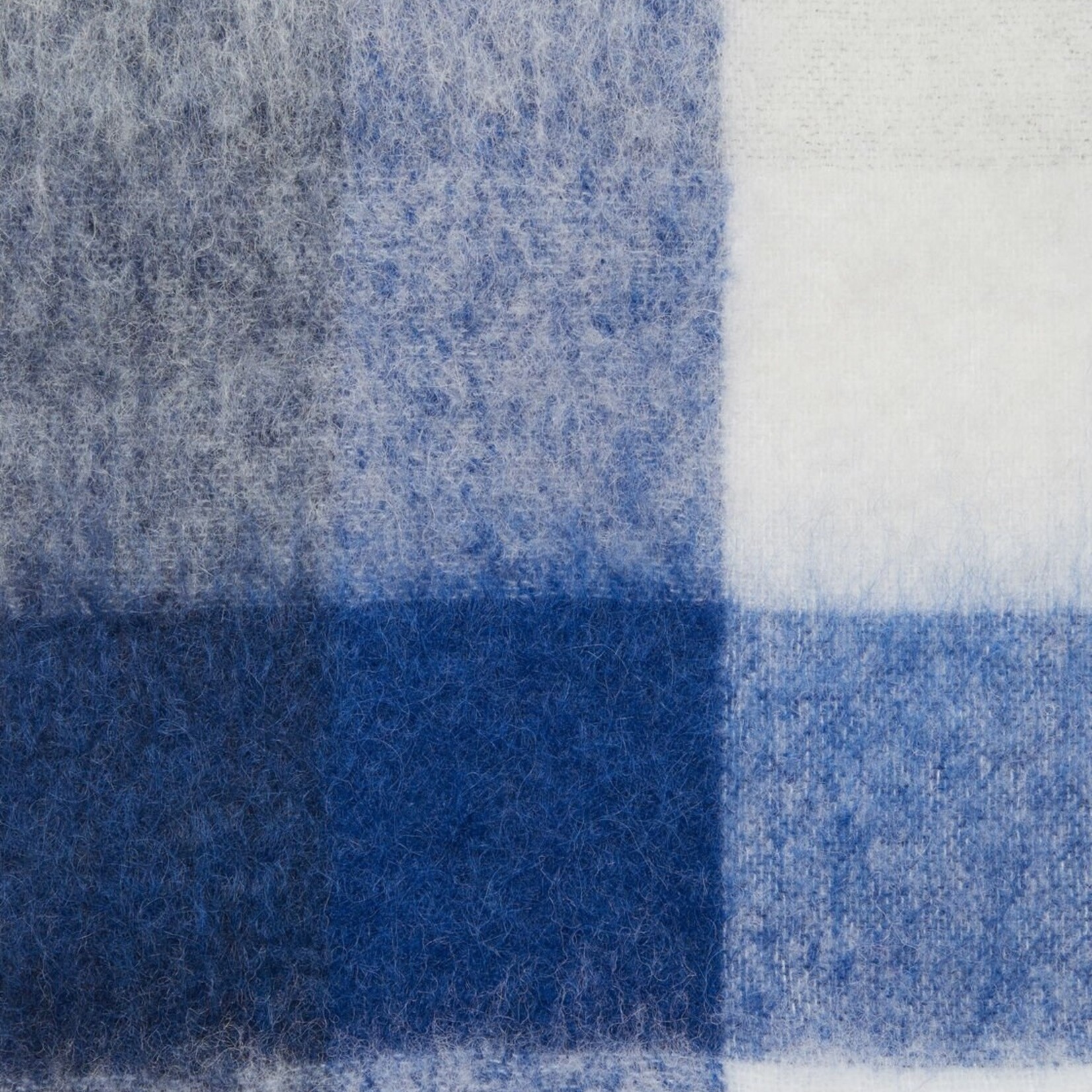 ACNE STUDIOS Acne Studios Scarf | white/ grey / royal blue