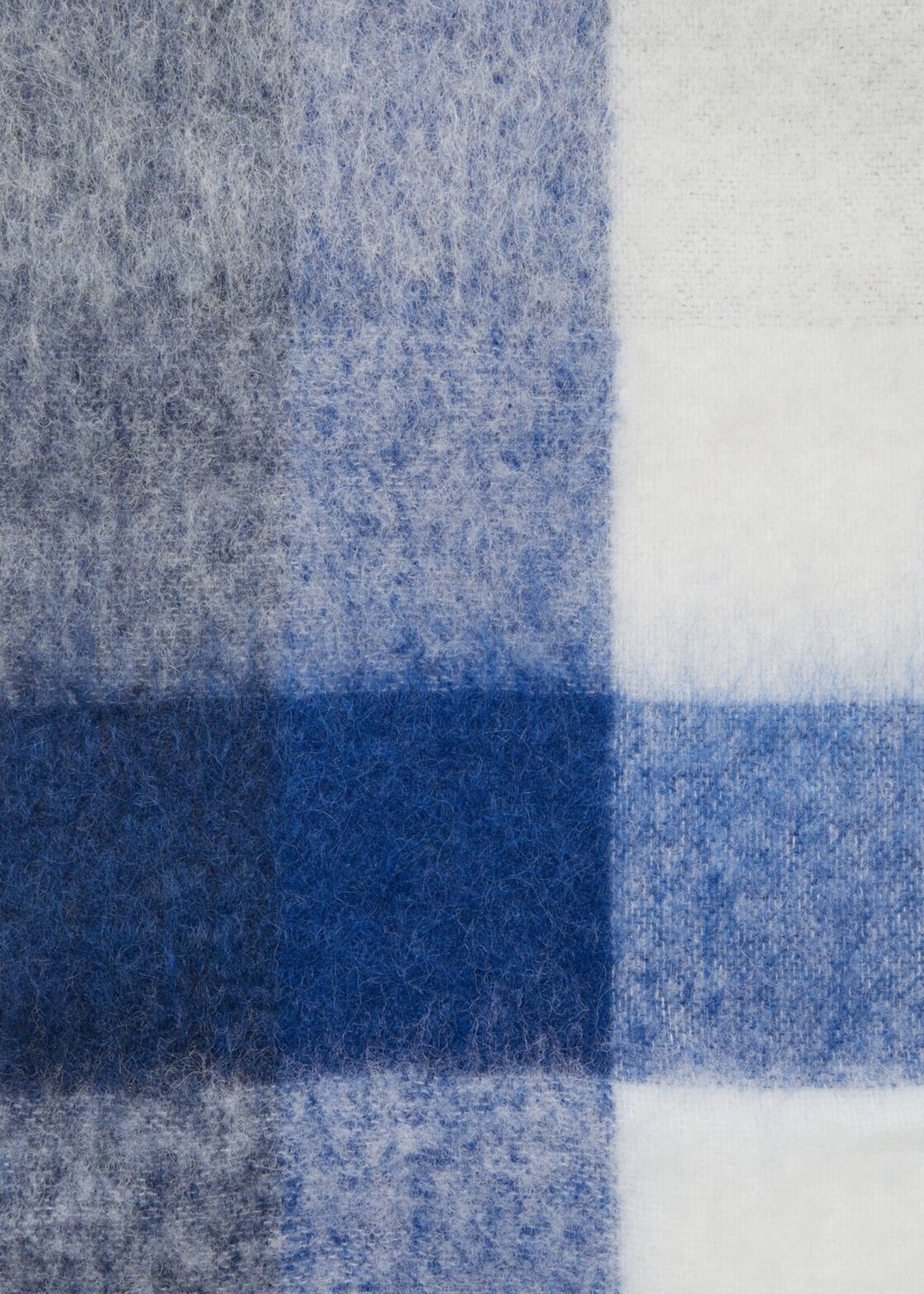 ACNE STUDIOS Acne Studios Scarf | White/ Grey / Royal Blue