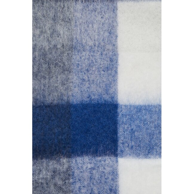ACNE STUDIOS Acne Studios Scarf | White/ Grey / Royal Blue