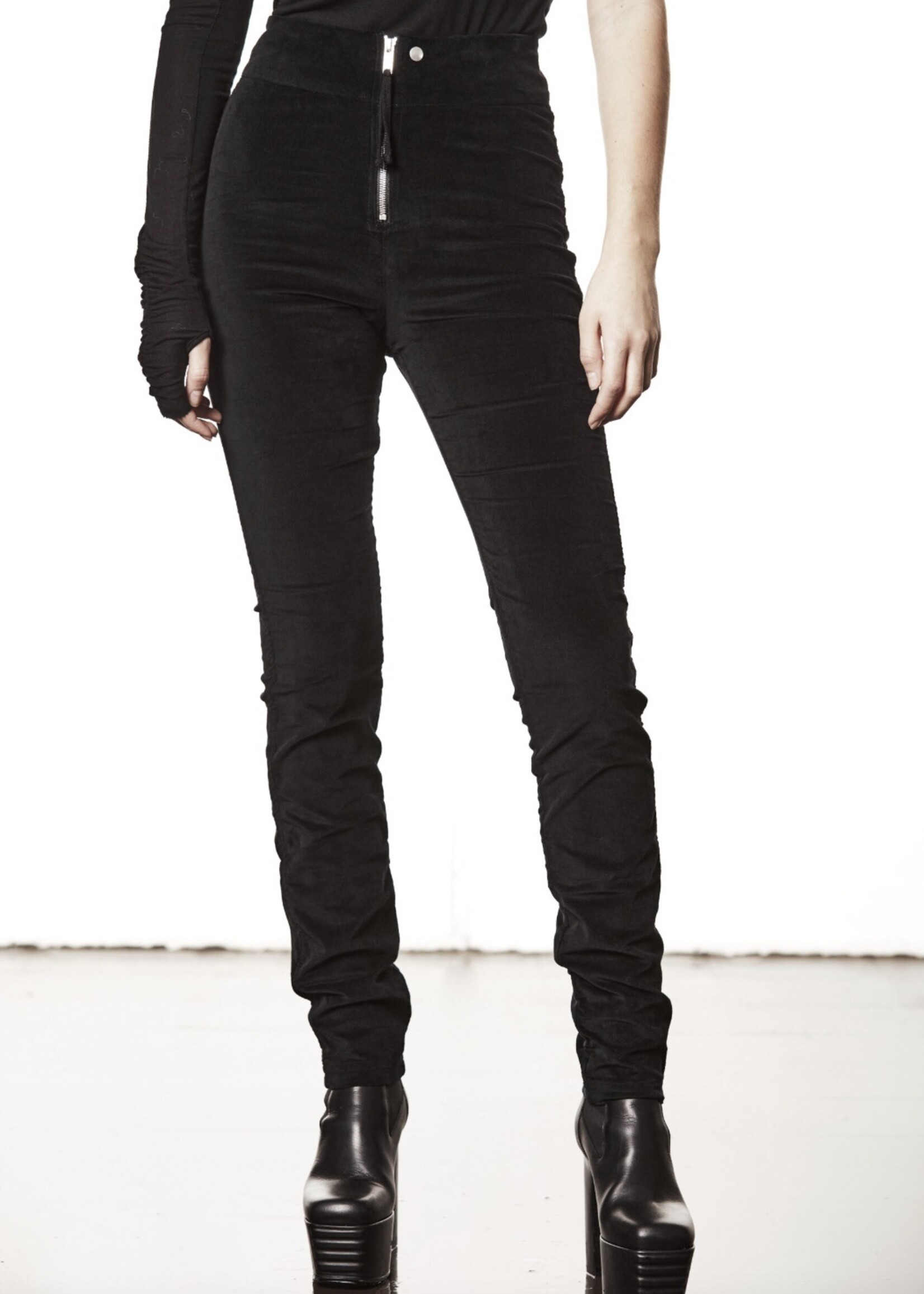 THOM KROM Thom Krom wp10 Velvet Tight Trousers | Black