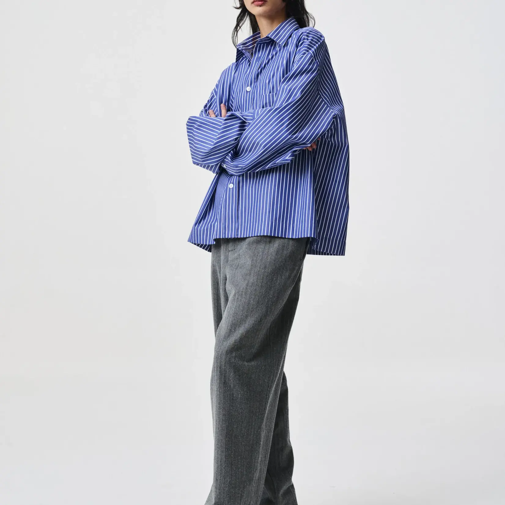 ADNYM Adnym Mila shirt Dark Blue  Stripe