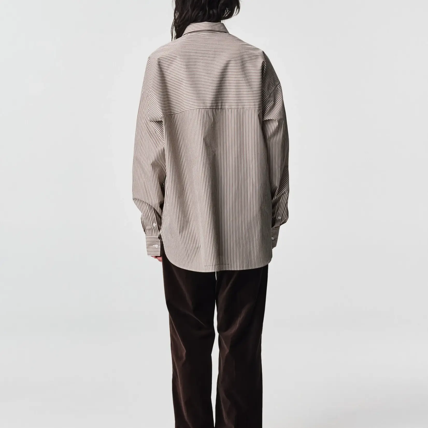 ADNYM Adnym Rahm Shirt Brown Sripe