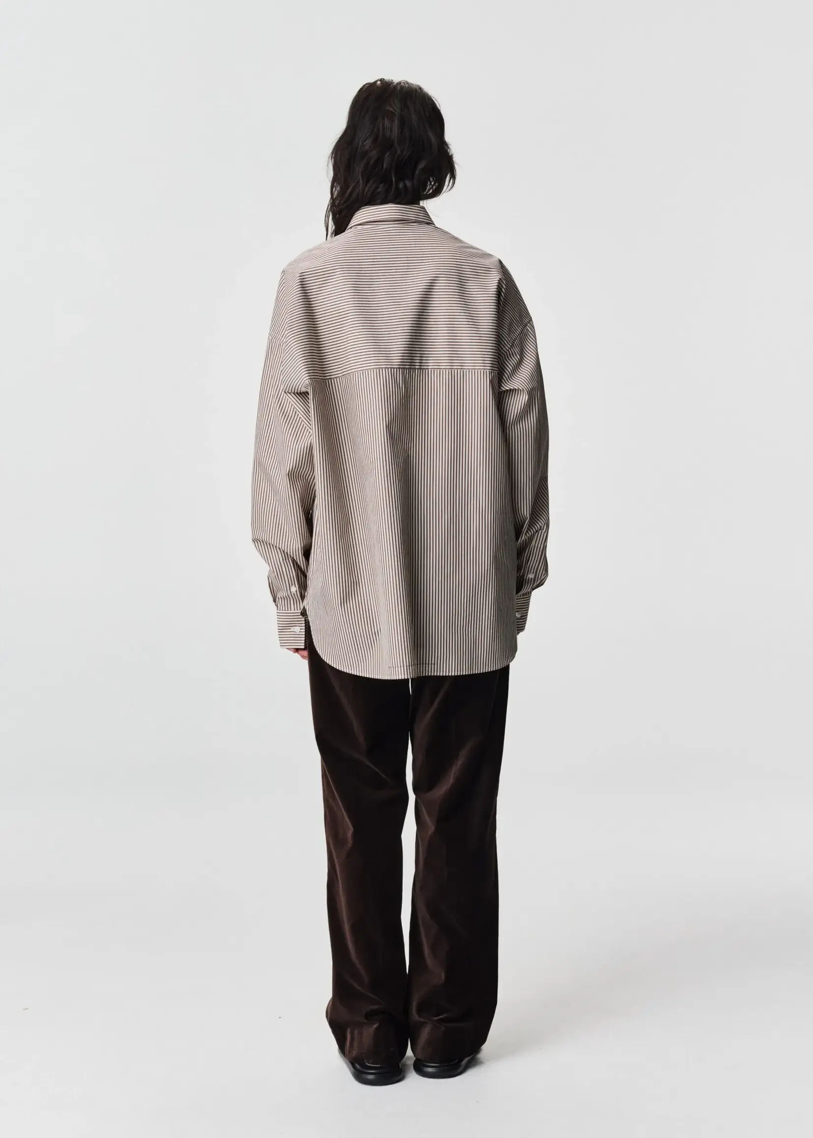 ADNYM Adnym Rahm Shirt | Brown Sripe