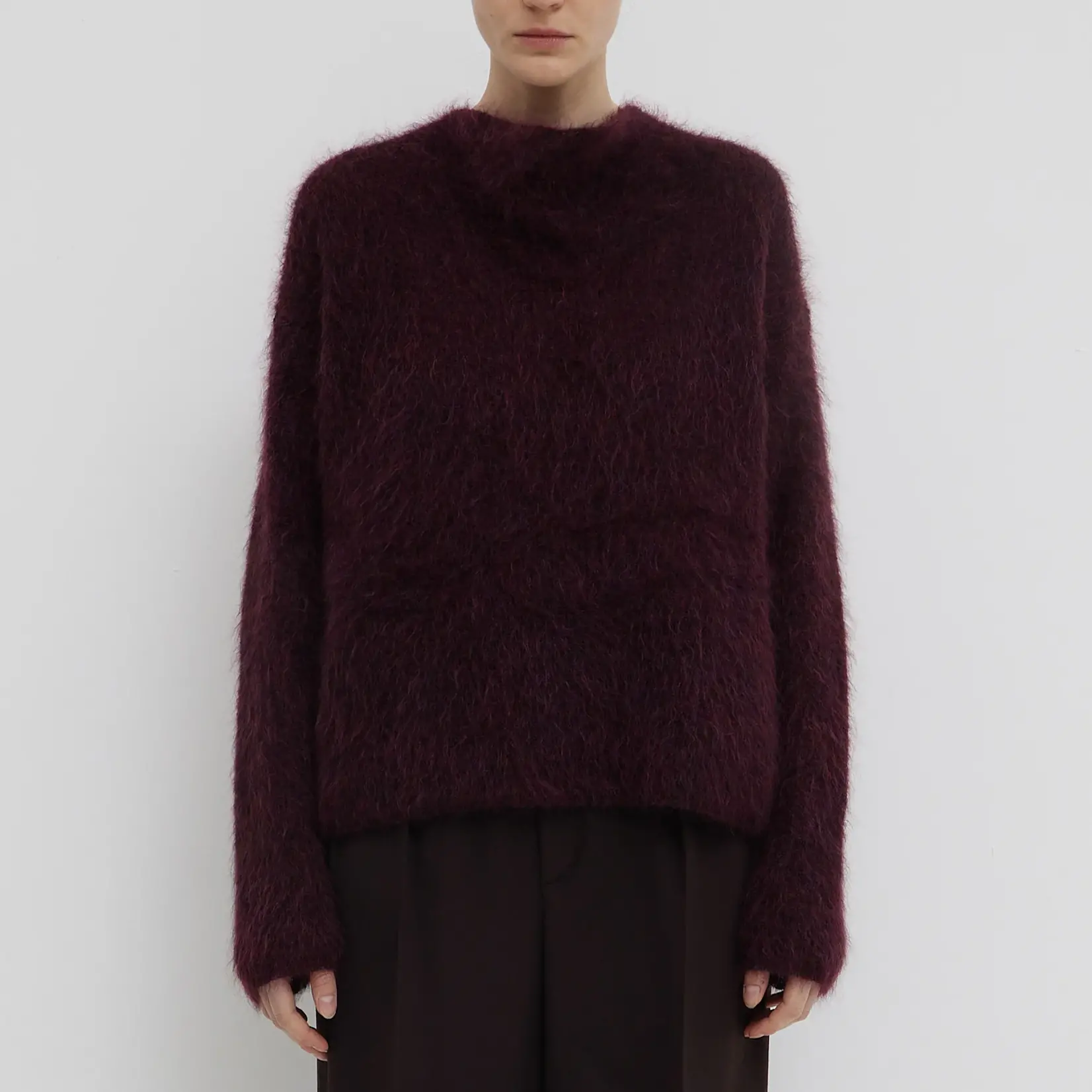 CHRISTIAN WIJNANTS Christian Wijnants Kabriella oversized sweater |plum