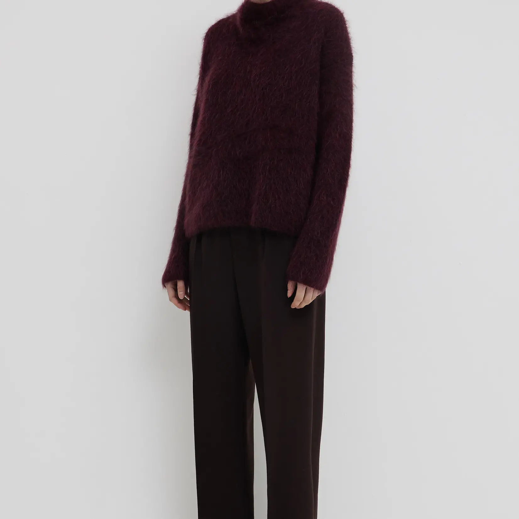 CHRISTIAN WIJNANTS Christian Wijnants Kabriella oversized sweater |plum