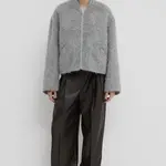 CHRISTIAN WIJNANTS Christian Wijnants Juli short mohair bomber Jacket|grey mohair