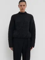 CHRISTIAN WIJNANTS Christian Wijnants Kenzia chunky boucle sweater|anthracite