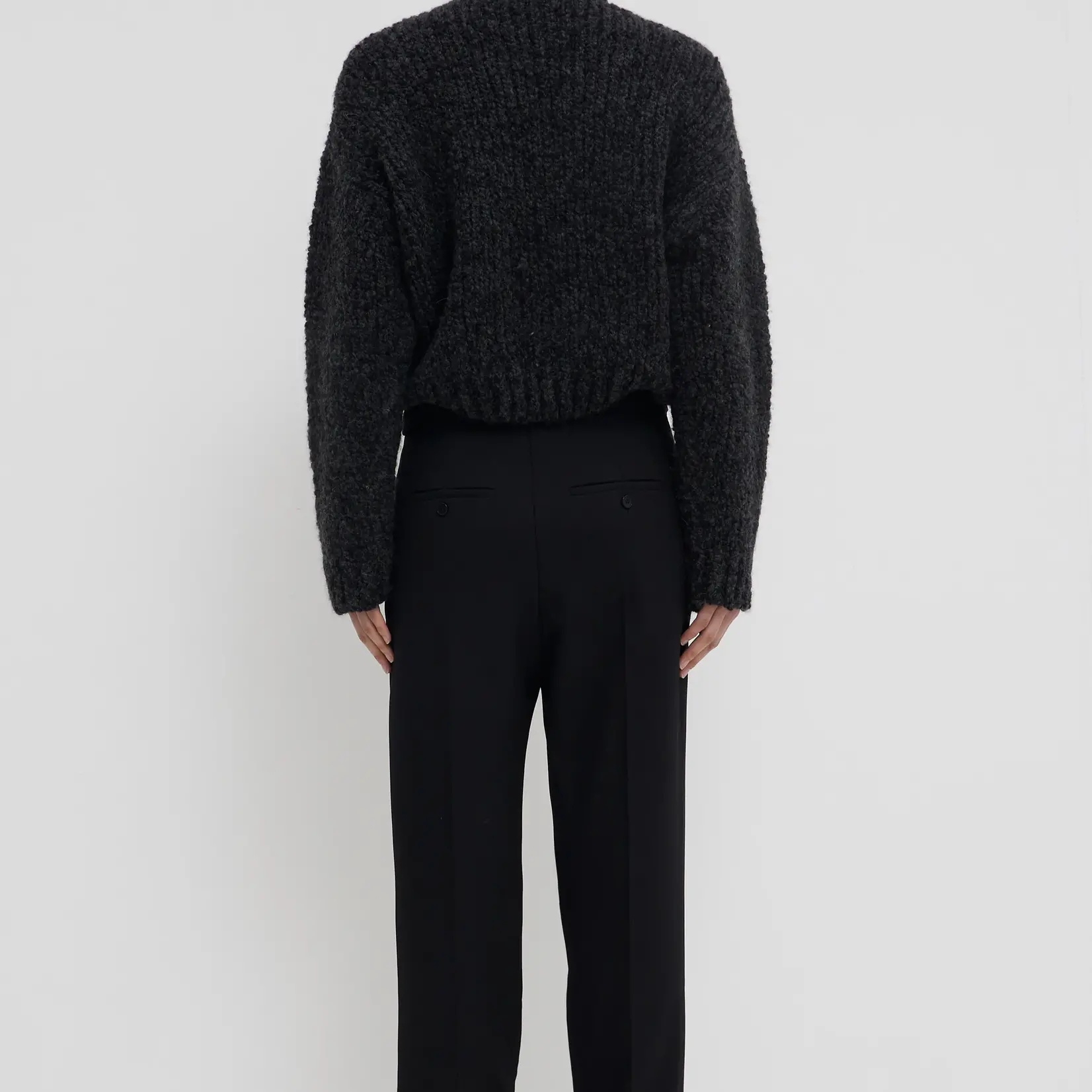 CHRISTIAN WIJNANTS Christian Wijnants Kenzia chunky boucle sweater|anthracite