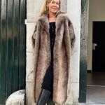 ALTER EGO Alter Ego Cher faux fur coat |brown