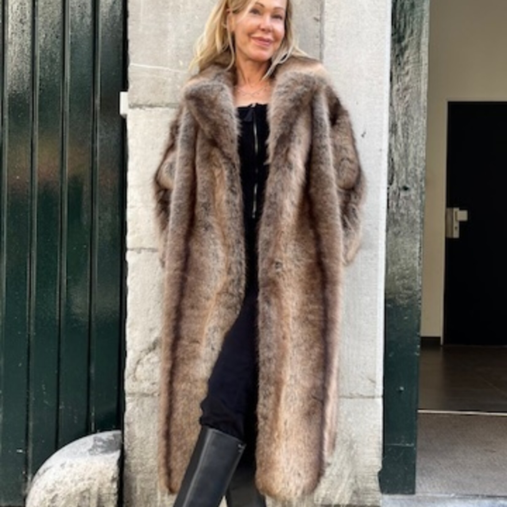ALTER EGO Alter Ego Cher faux fur coat |brown