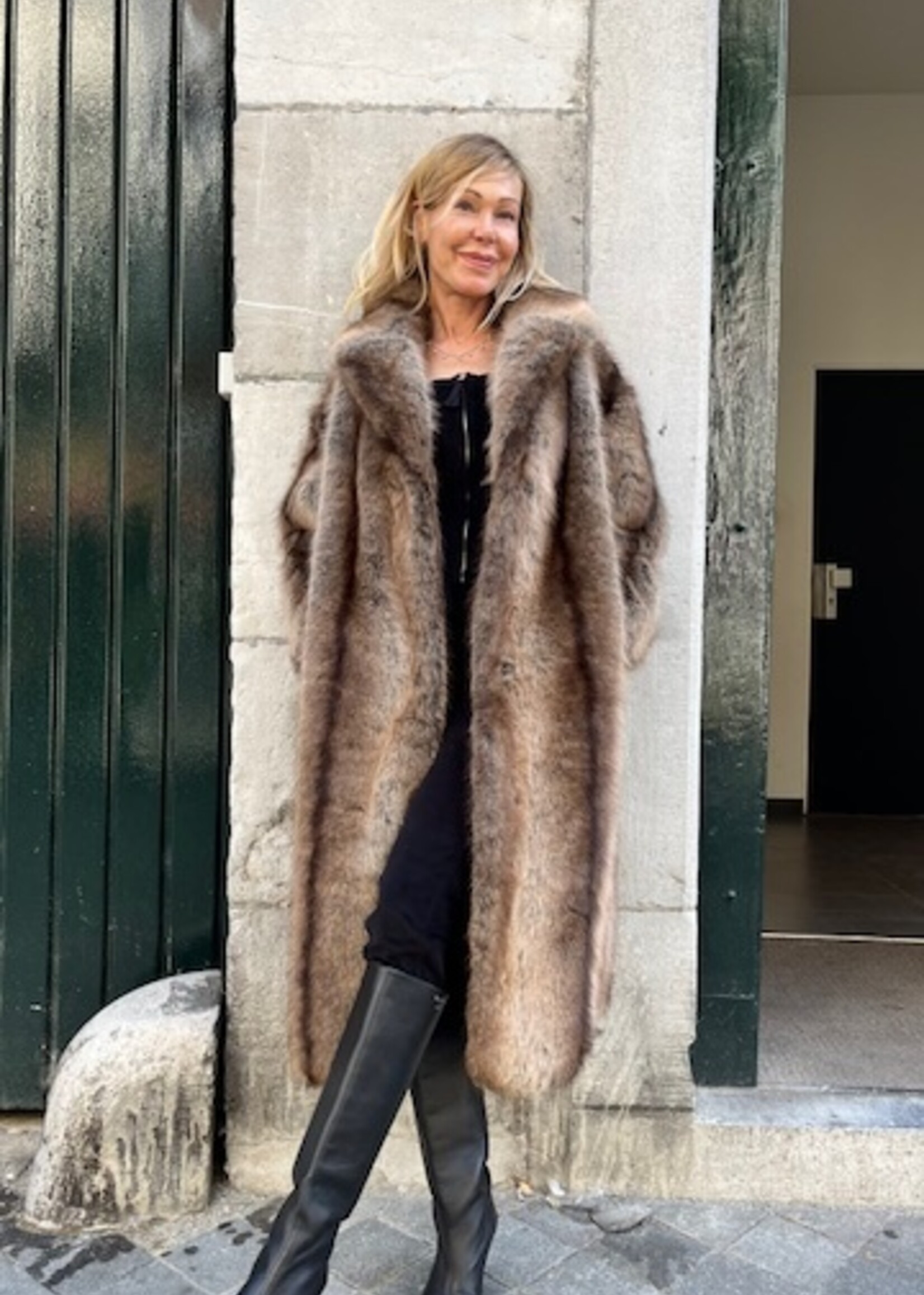 ALTER EGO Alter Ego Cher Faux Fur Coat | Brown