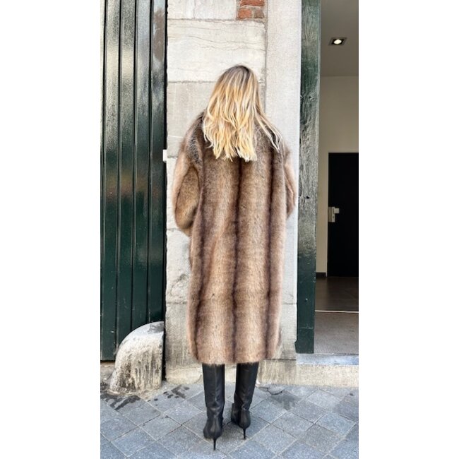 Alter Ego Cher Faux Fur Coat | Brown