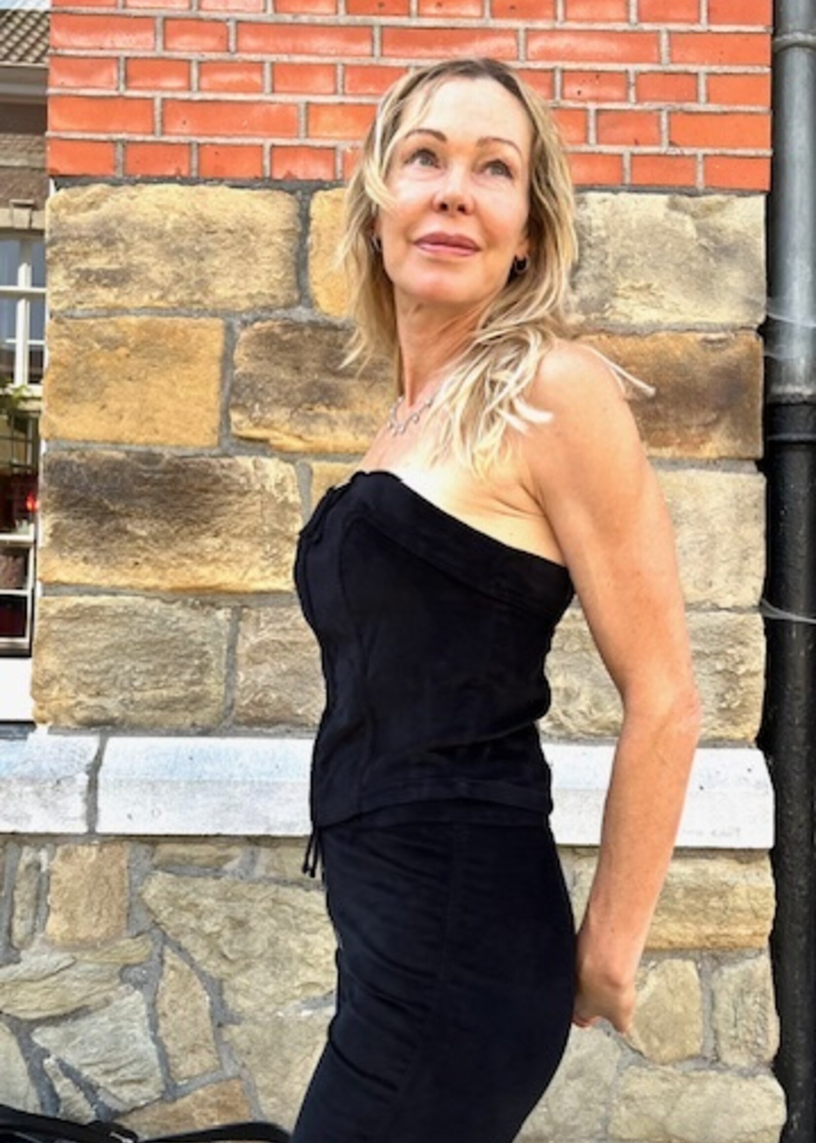 THOM KROM Thom Krom WTS 576 Velvet Corset with Zipp | Black