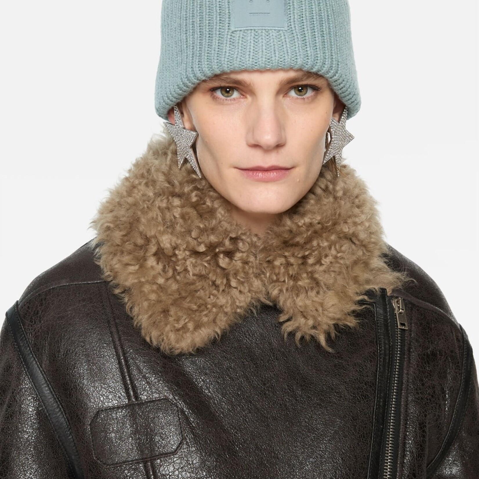 ACNE STUDIOS Acne Studios large face beanie | dusty blue