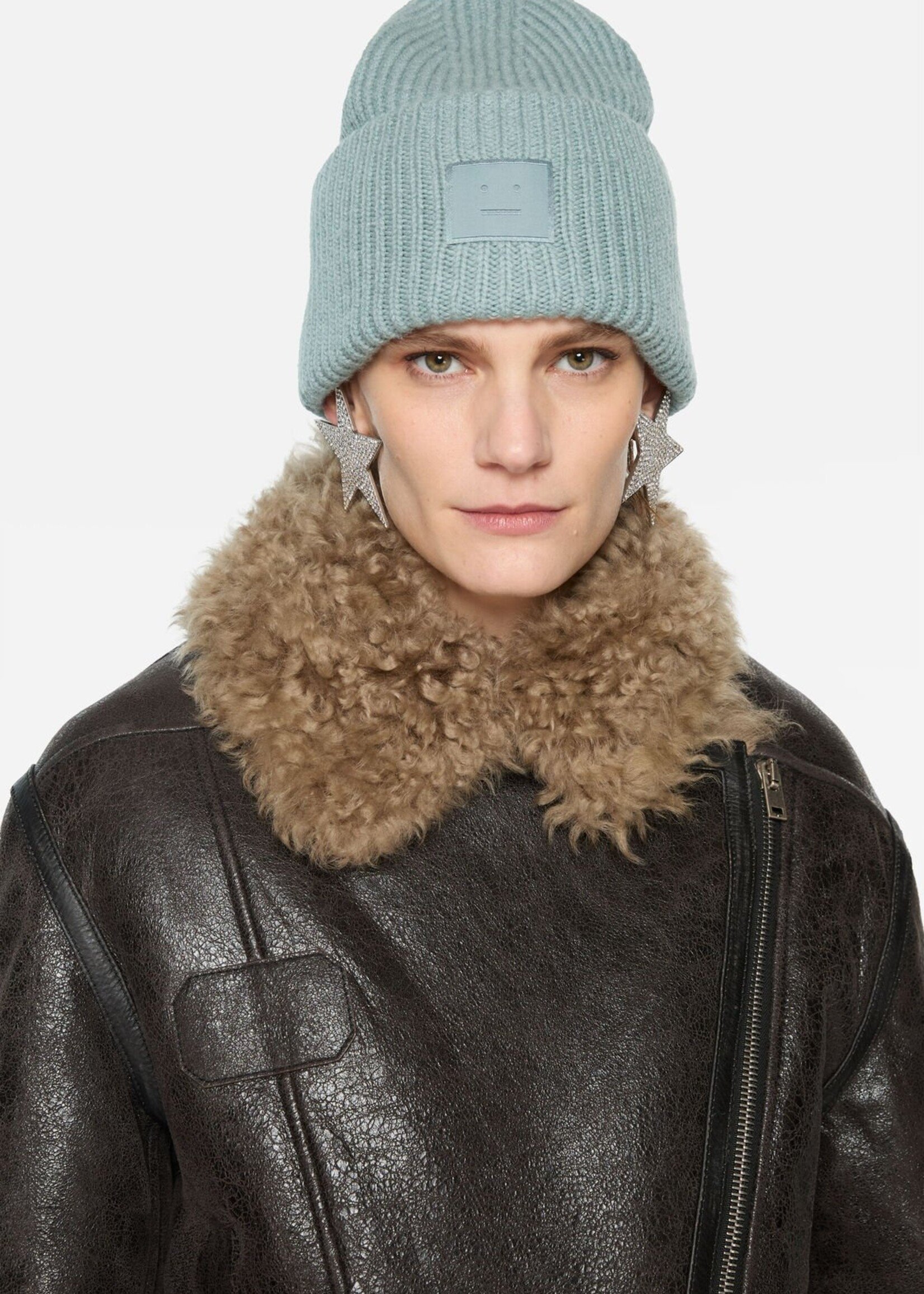 ACNE STUDIOS Acne Studios beanie face | dusty blue