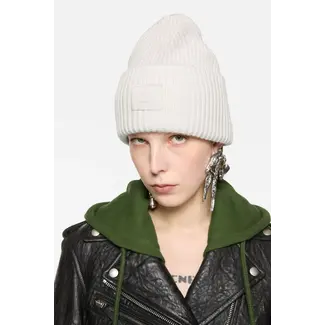 ACNE STUDIOS Acne Studios Large Face Logo Beanie | Light grey