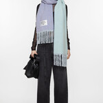 ACNE STUDIOS Acne Studios Bicolor Alpaca scarf| blue lightblue