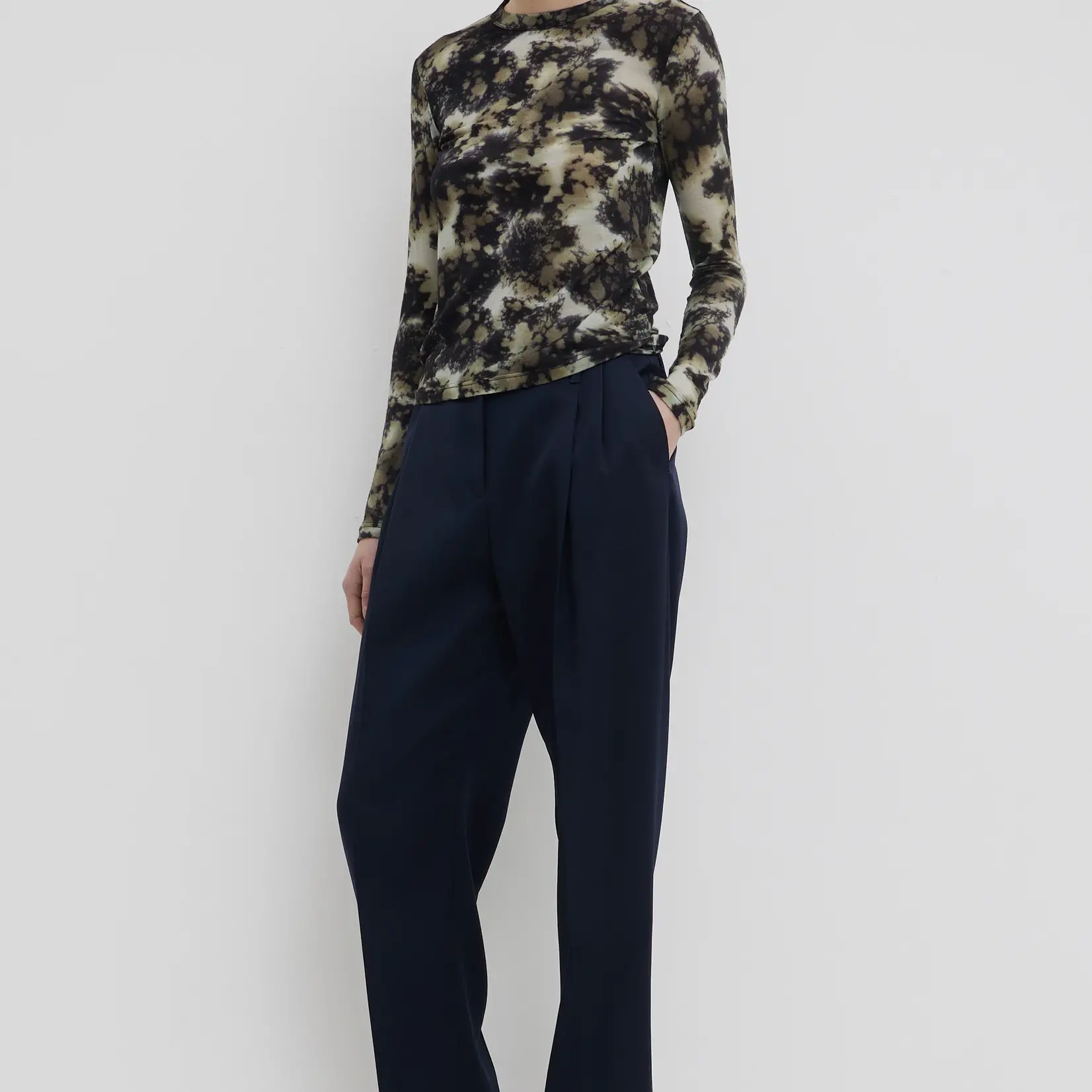 CHRISTIAN WIJNANTS Christian Wijnants tampionelongsleeve jersey top|raisin jasper