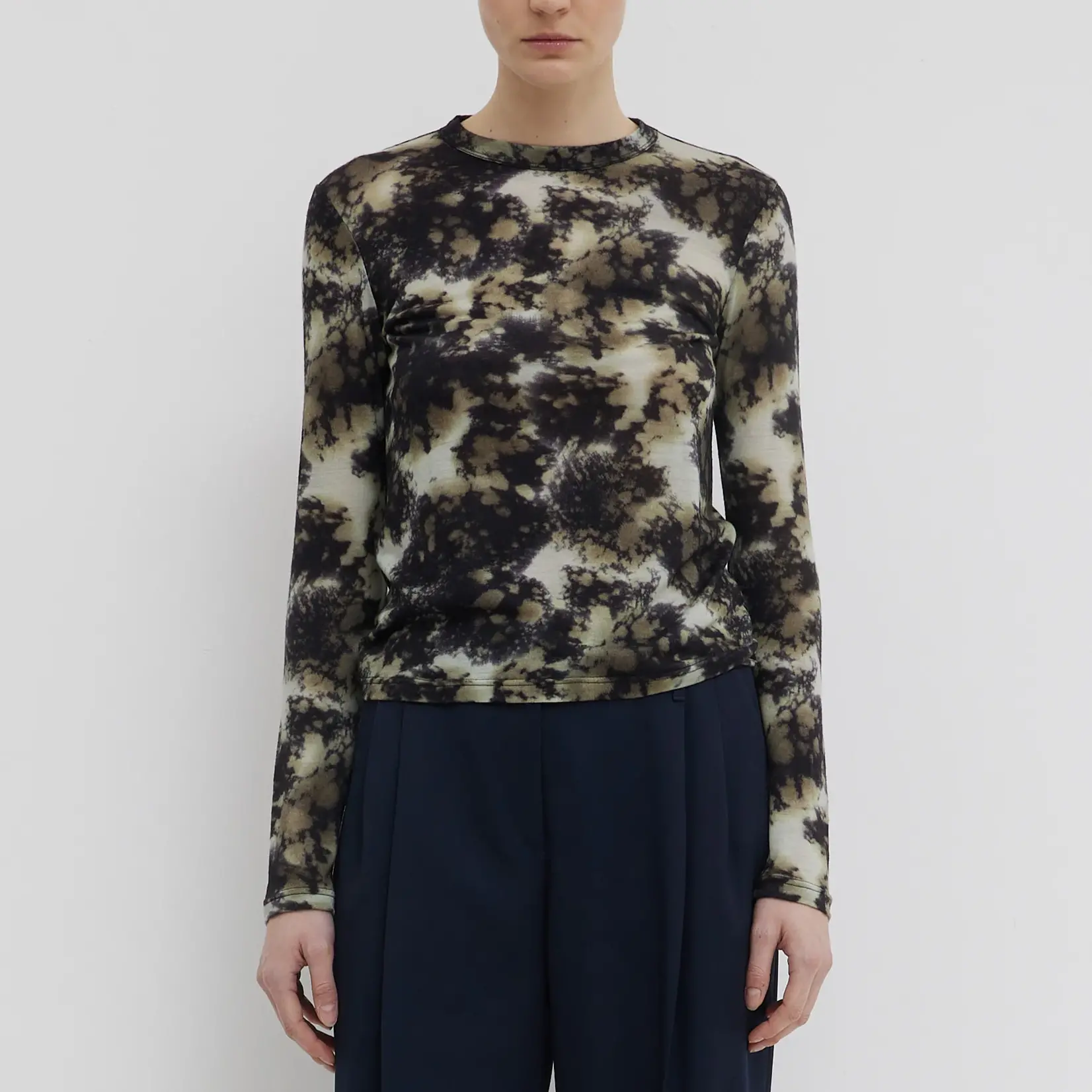 CHRISTIAN WIJNANTS Christian Wijnants tampionelongsleeve jersey top|raisin jasper