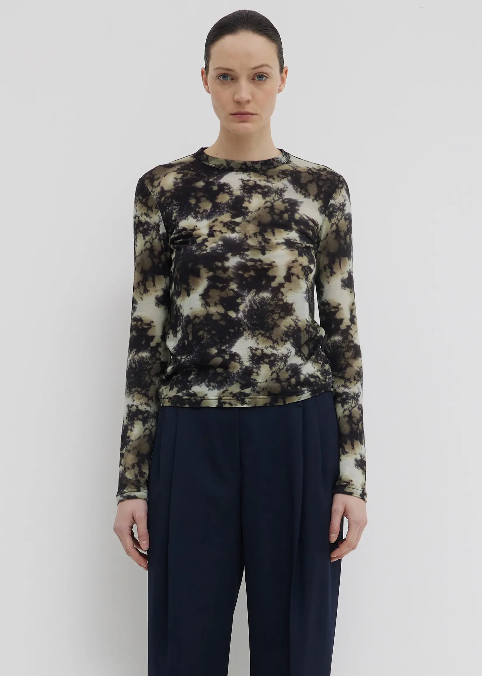 CHRISTIAN WIJNANTS Christian Wijnants tampionelongsleeve jersey top|raisin jasper