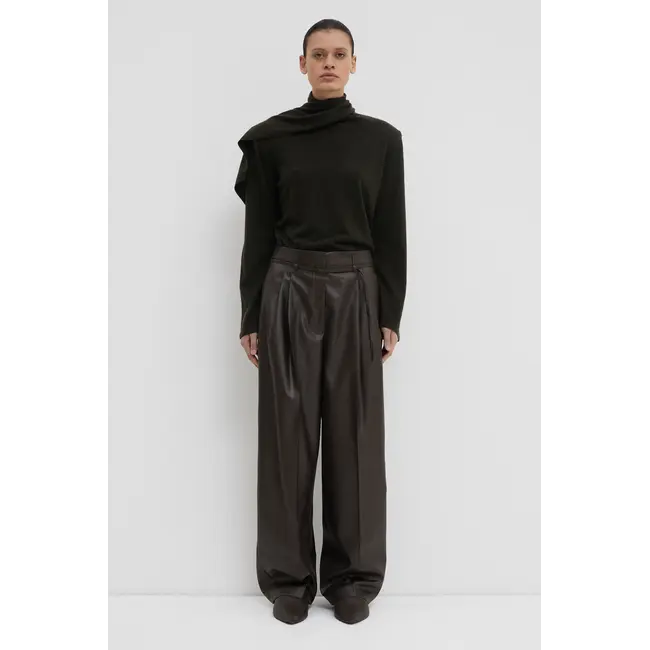 Christian Wijnants Pina Pleated Wide Trousers | Seaweed