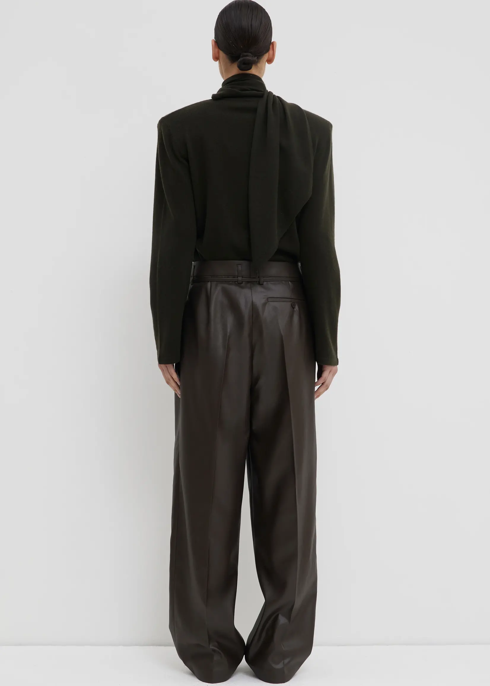 CHRISTIAN WIJNANTS Christian Wijnants Pina Pleated Wide Trousers | Seaweed