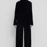 CHRISTIAN WIJNANTS Christian Wijnants Pisha wide garment corduroy pants| black