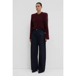 CHRISTIAN WIJNANTS Christian Wijnants Puriaz Long and Wide Barrel Jeans| Dark Denim