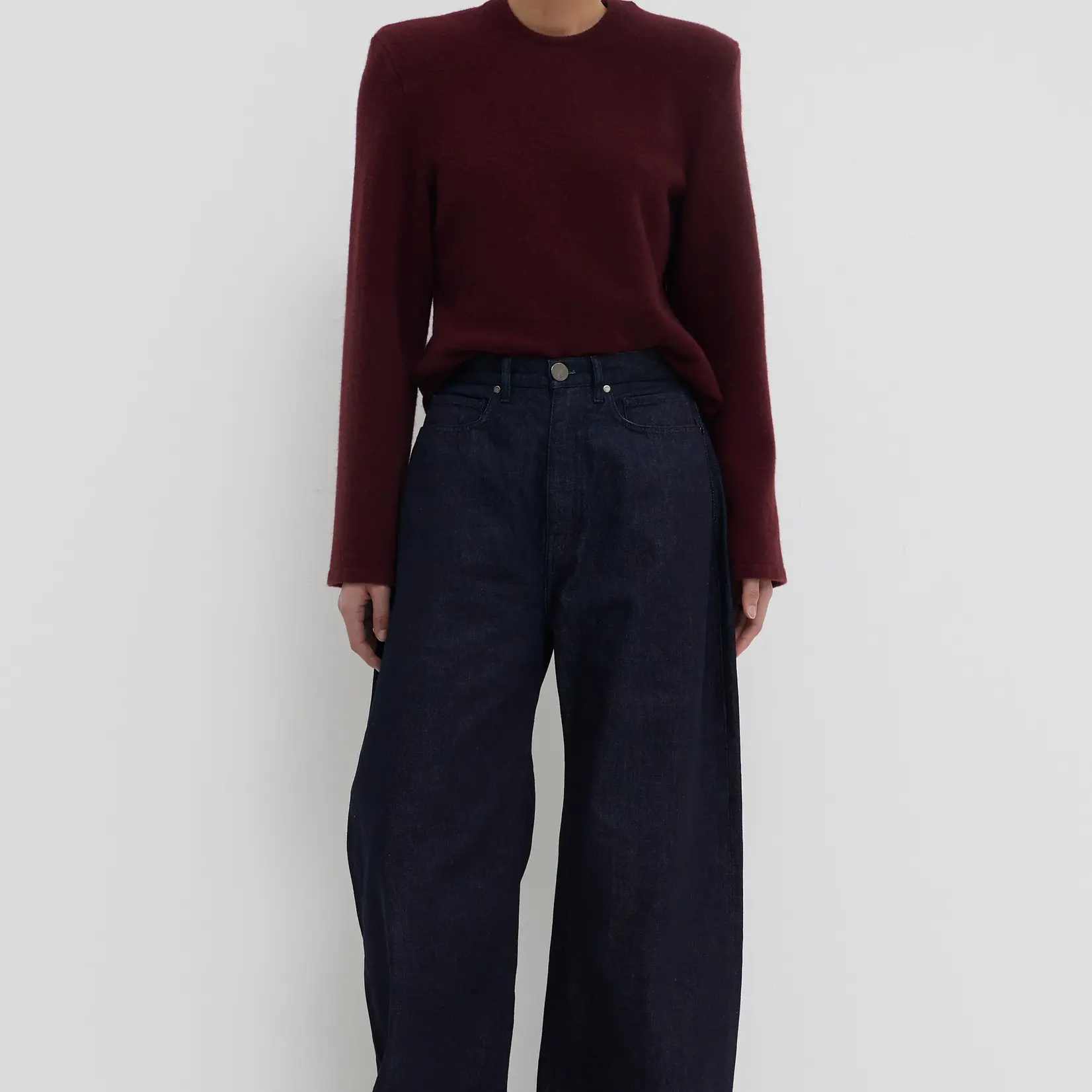 CHRISTIAN WIJNANTS Christian Wijnants Puriaz long and wide barrel jeans| dark denim