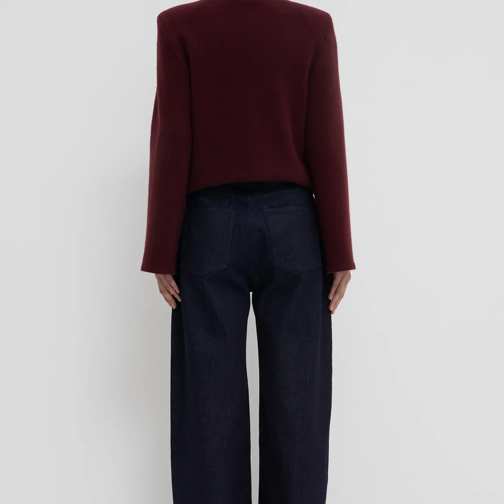 CHRISTIAN WIJNANTS Christian Wijnants Puriaz long and wide barrel jeans| dark denim