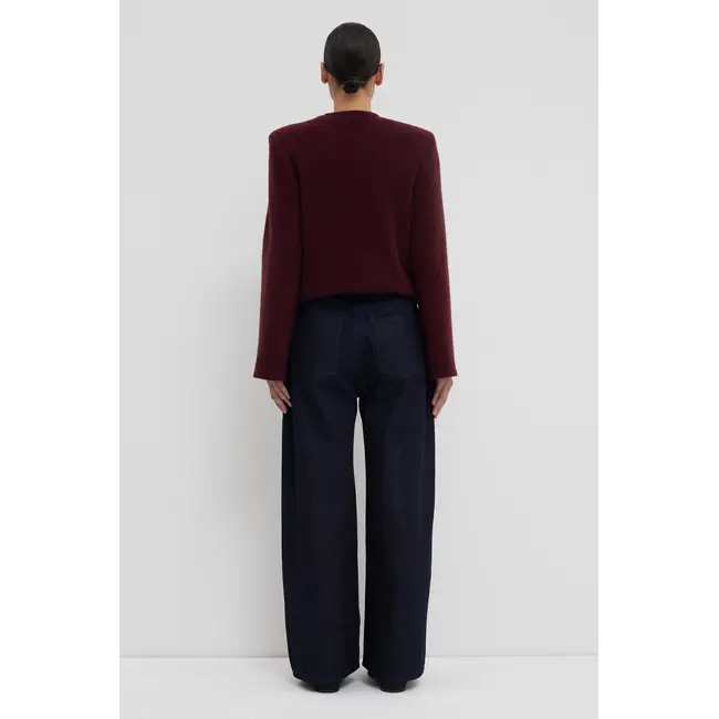 Christian Wijnants Puriaz Long and Wide Barrel Jeans| Dark Denim