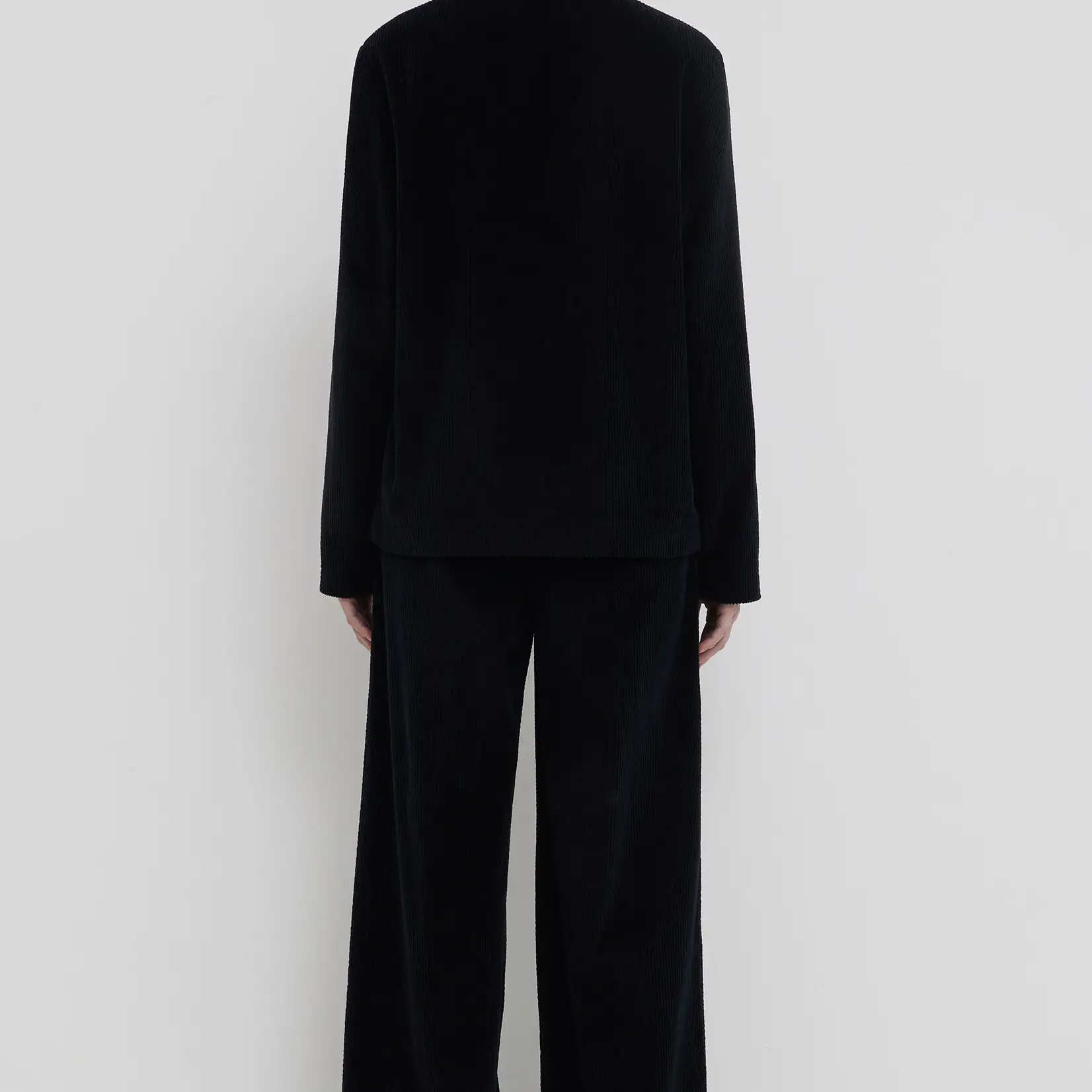 CHRISTIAN WIJNANTS Christian Wijnants Tiba garment dye corduroy top|black