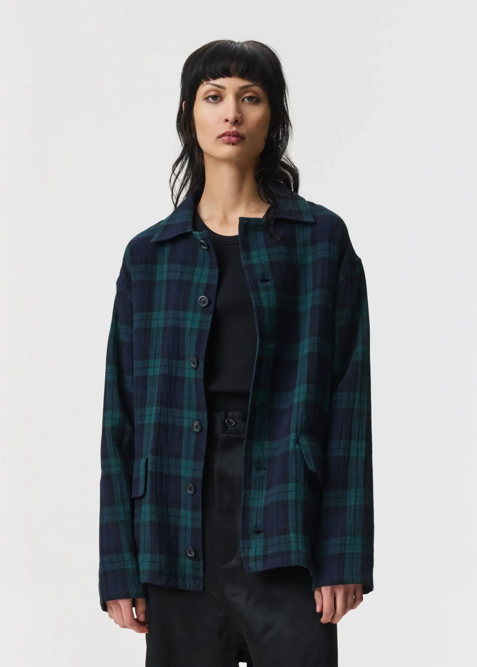 ADNYM Adnym Blade shirt|green check