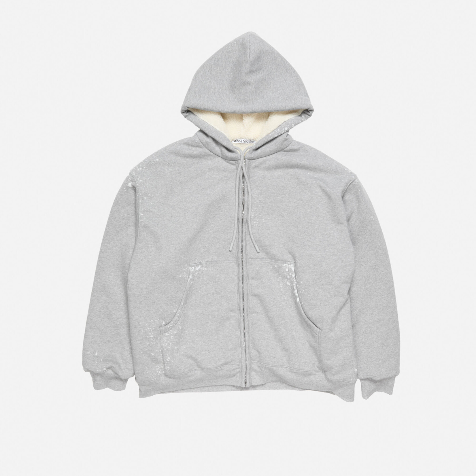 ACNE STUDIOS Acne Studios hooded zipper sweater| grey melange