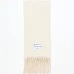 ACNE STUDIOS Acne Studios bicolor alpaca scarf| white/ beige