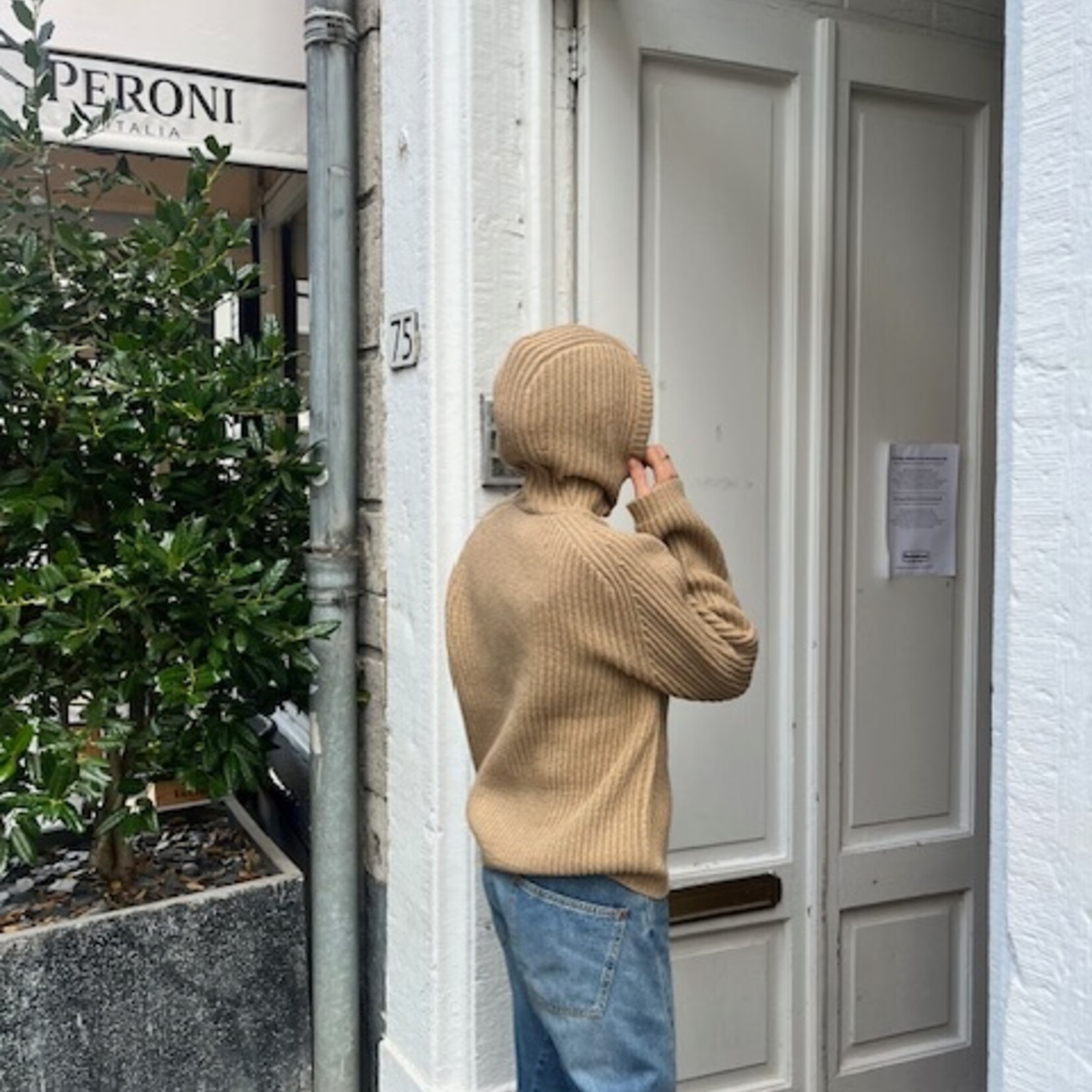 6397 6397 snood sweater |camel