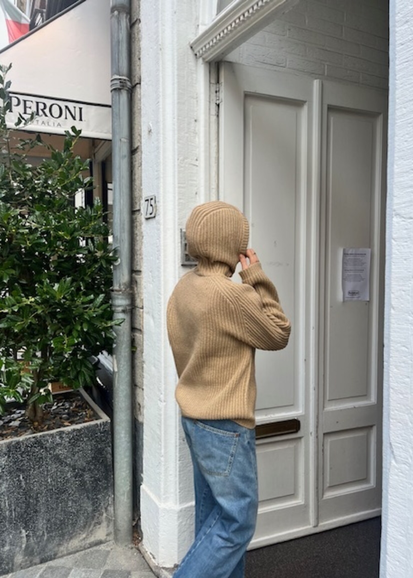 6397 6397 snood sweater |camel